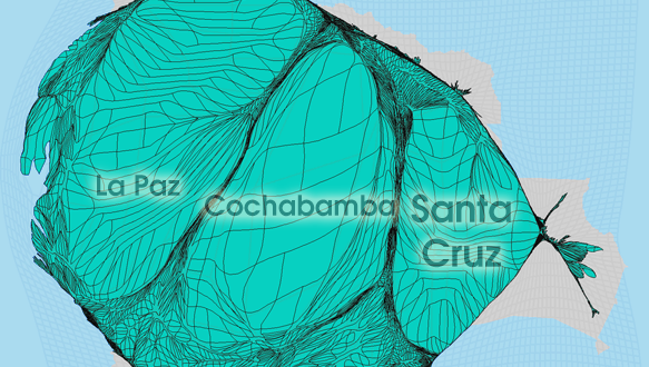 Gridded Population Cartogram Bolivia
