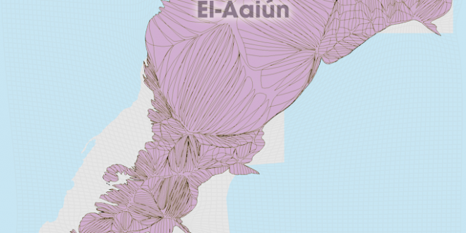 Gridded Population Cartogram Western Sahara